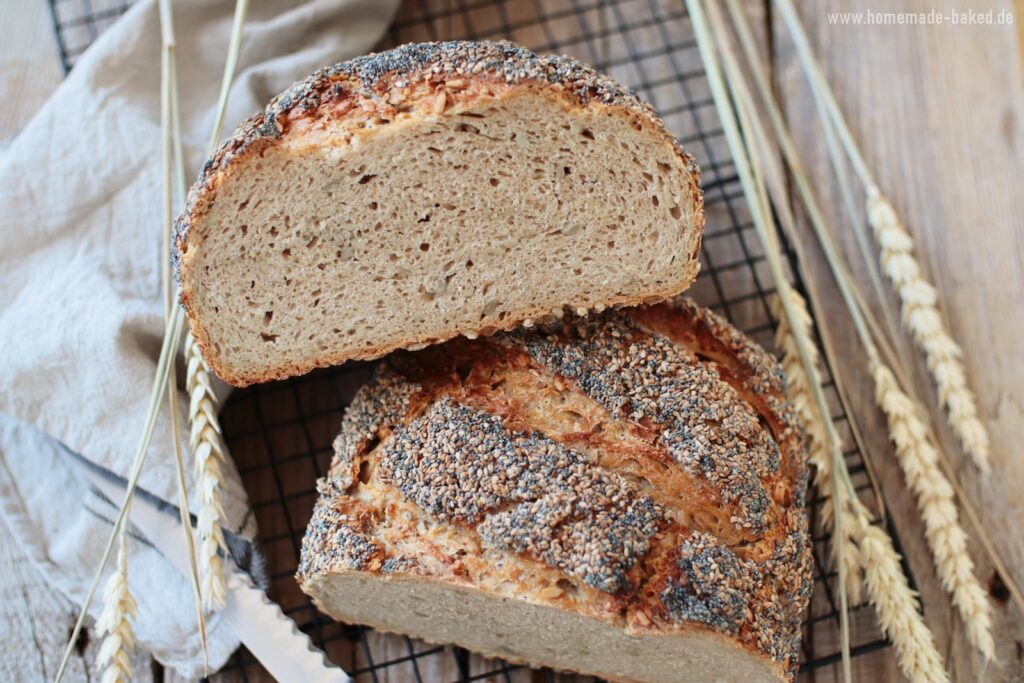 Weltmeisterbrot mit Sauerteig | ein saftiges Weizenmischbrot zum World ...