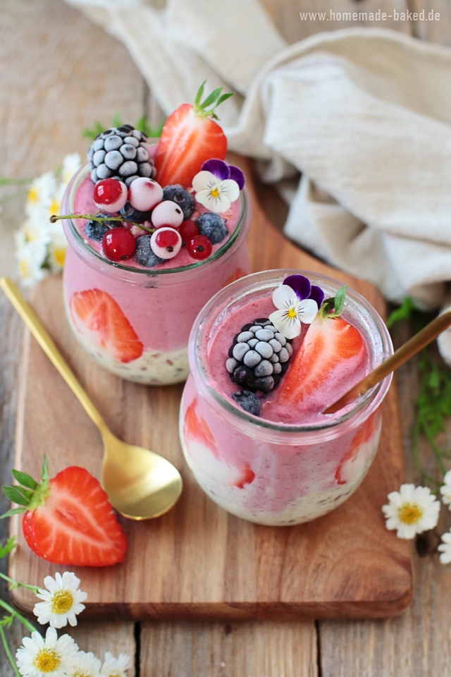 overnight oats mit beeren