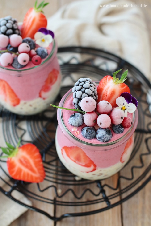 overnight oats mit beeren