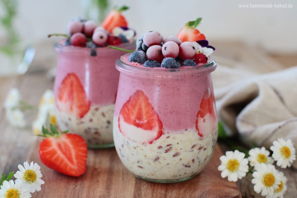 overnight oats mit beeren