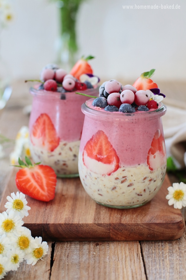 overnight oats mit beeren