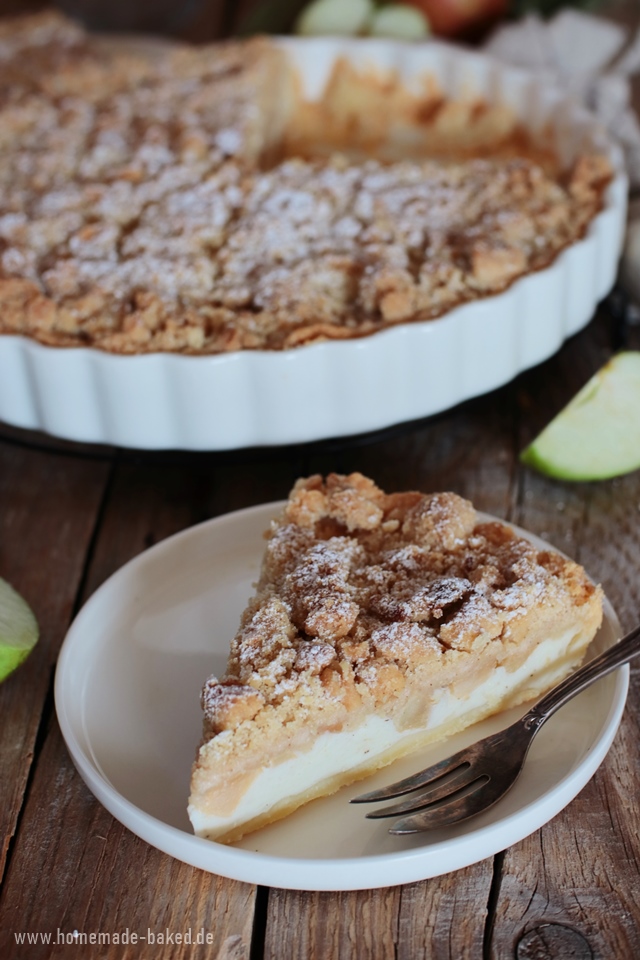 apfel quark kuchen mit zimtstreusel