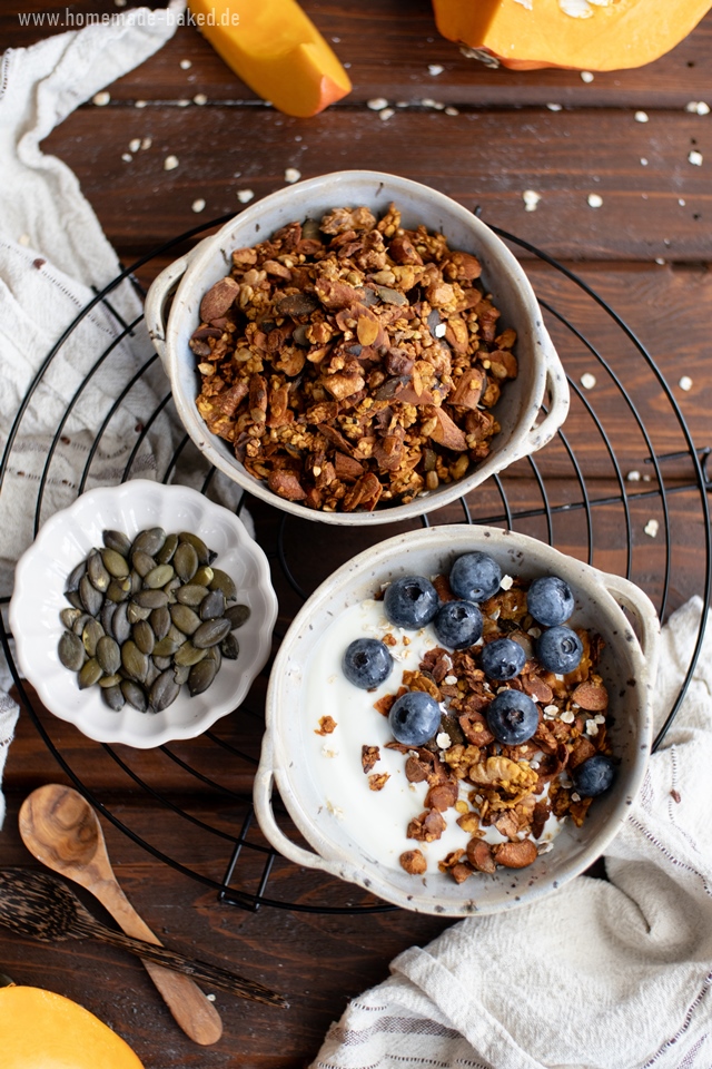 Crunchy Kürbisgranola selber machen - einfach, gesund und lecker