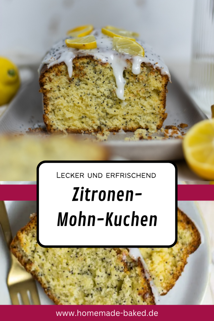 Ein einfacher Zitronen-Mohn-Kuchen: Frisch, saftig & einfach Lecker!